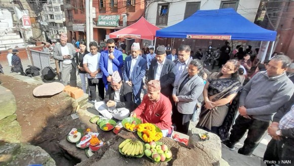 हनुमानढोका-स्वयम्भू सम्पदामार्ग निर्माणको शिलान्यास