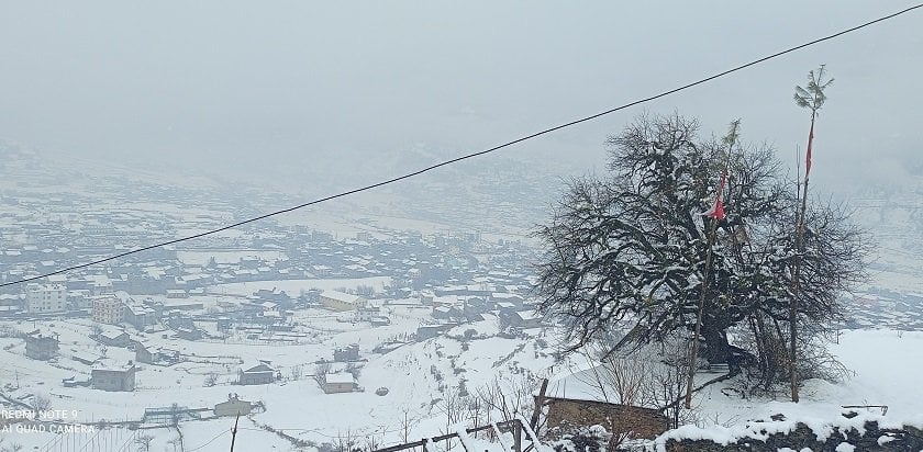 जुम्लाको तापक्रम माइनसमा, जाडोले जनजीवन प्रभावित